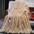 Guohaoi Heated Blanket Electric Throw, Soft Faux Rabbit Fur Electric Blanket with 10 Heating Levels 5 Sitting Timer Auto Off, Cozy Warm Heating Blankets, Machine Washable(50″×60″ Beige)