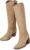 MEILUSI Women Knee High Suede Boots