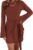 DOWERME Womens Casual Mini Dress