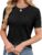 SUNNYMELODY Short Sleeve Lightweight Sweater