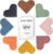 Leather Heart Bookmarks 8 Pack, Cute Gifts for Teen Girls Women | 8 Corner Page Bookmarks, Page-Safe, Bible Study Back to School Office Supplies, for Book Lovers, Teachers, Adults