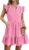 POTILI Women Ruffle Denim Dress