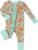 Unisex Baby Bamboo Viscose Long Sleeve Romper, Cute Prints Zipper Footless Jumpsuit, Toddler One-Piece Outfits