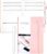 Yoment Meeting Notebook for Work Hardcover with Action Items, 5.5 x 8.5 | Pink hardcover with 100 GSM paper, lay-flat spiral binding, agenda, notes and action items for office meetings