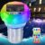 GORDNWE Solar-Powered Floating Chlorine Pool Light with Thermometer