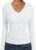 ANRABESS Long Sleeve V Neck Ribbed Shirts