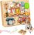 Wdmiya Montessori Busy Board for Toddlers 2-4, Fire Truck Activity Board