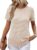ANRABESS Waffle Knit Tops