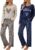 EKOUAER 2 Pack Long Sleeve Pajama Sets