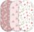 Baby Bassinet Sheets Girl Boy, 3 Pack Fitted Bassinet Sheet | Breathable Cozy Bassinet Mattress Sheet, Compatible with Halo Bassinest Swivel Sleeper, Graco, 32″ x 16″, Pink Floral