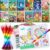 BenLouis Coloring Books for Kids With Stacking Crayons Set Mini Coloring Books Bulk for Ages 4-8-12 Small Activity Books for Birthday Party Gifts Goodie Bags Stuffers Travel（12+12Pcs Colorful）