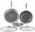 Nonstick Frying Pan Set with 3 Lids, 8+10+12 Inch