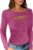 ANRABESS Womens Ribbed Cutout Shirts