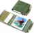 Travel Watercolor Sketchbook with Ceramic Palette- 100% Cotton Hot Press 5.1×4.3 Inch 20Sheets Binder Art Journal with 18 Empty Paint Grids & Travel Watercolor Brushes for Artists Outdoor Painting