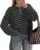 BTFBM Lightweight Oversized Striped Sweater