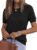 PRETTYGARDEN Womens Short Sleeve Sweater
