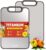 G.C&yite Titanium Cutting Board for kitchen, 2-in-1 Pure Titanium Chopping Board with Wheat Straw PP for Food Safety, Lightweight No Toxic, Kitchen Gifts 15.5″ x 10.5″, 1-Pcs (Dark Gray)