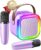Kinglucky Kids Karaoke Machine with 2 Wireless Mics for Girls Age 3-12, Premium Sound & 5 Fun Voice Effects, Fun Birthday & Easter Toy, Safe & Durable Bluetooth Speaker (Purple)