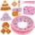 PREBOX Knitting Loom Kit for Kids and Beginners, Hat and Scarf, Pink