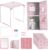BESARME 16 Pcs Pink Locker Accessories for Girls Locker Organizer Kit | Back to School Party Office School, Magnetic Wallpaper, Whiteboard, Mirror, Rug, Locker Shelf