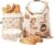 2 Packs Beeswax Bread Bags for Homemade Bread & Sourdough with Bowl Cover – 18″×13″ XL Organic Cotton Linen Reusable Beeswax Bag – Safe Storage, Baking Supplies,Freezer-Safe
