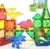 Coodoo Dinosaur Toys Magnetic Tiles – Magnet Building Blocks for Toddler Kids Toys STEM Sensory Outdoor Toy for 3+ Year Old Boys and Girls, Dinosaur World Creative Games Kids