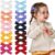 CÉLLOT Velvet Hair Bows for Baby Girls in Pairs,Baby bow with Fully Lined Hair Clips Hair Accessories for Toddlers Infants,20 Pieces