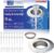 FULNG Bathroom Sink Srain Strainer,Anti-Clog Strainer,No-Touch Quick Replacement with 20 Draiin Net and 30 Simple Nets,Stainless Steel Filter Hair Catcher,Washstand Drain Stopper f