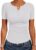 ANRABESS Womens Short Sleeve Henley Shirts