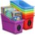RattanView 6 Pcs Crayon Book Storage Bins Containers for Classroom Must Have Cubby Rainbow Crayon Containers Back to School Preschool Kindergarten Organization for Classroom Library Home School