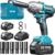 Seesii Impact Wrench 665 FT-LBS(900N.m) 3300IPM 1/2 Impact Gun High Torque Electric Impact Driver Cordless Impact Wrench with 21V 2×4.0Ah Battery 6 Sockets&Case for Home Car Tire Lug Nut Removal Tool
