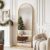 Full Length Mirror, 58″ x 20″ Arched Full Body Mirror Large Standing Floor Mirrors, Mirrors for Bedroom, Bathroom, Living Room Standing or Wall Leaning, Gold