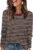 WIHOLL Womens Striped Long Sleeve Shirts