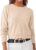 ANRABESS Long Sleeve Scalloped Cropped Sweaters