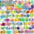 100 PCS Prefilled Easter Eggs with Toys Inside, Plastic Easter Eggs Filled with Toys Bulk for Easter Egg Hunting, Assortment Birthday Party Supplies Gifts Classroom Carnival Prizes for Boys Girls