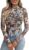 OFEEFAN Womens Long Sleeve Mesh Top