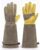 Aegend Long Gardening Gloves, Waterproof Cowhide Leather, Elbow-Length Gauntlet Cuff, Breathable & Flexible for Rose Pruning, Planting & Weeding, Fit for Small Hands (Gray, Waterproof M)