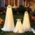 ZESUA 3 Pack Lighted Spooky Ghost Decor