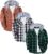 ZITY 3 Pack Mens Flannel Hoodie Shirts