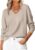 ANRABESS Long Sleeve V Neck Light Sweaters