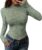 BTFBM Women Mesh Long Sleeve Tops