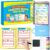Preschool Learning Activities Book, 54 Reusable Pages Workbooks for Kid, Toddler Handwriting Practice, ABC Busy Book for Kids Ages 3-8, Montessori Travel Educational Toys, Gifts for Kids Ages 3+