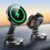 Metal MagSafe Car Mount Charger with 360° Rotatable Charging Panel & Base