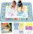 Alphabet Water Doodle Mat, Large 32 x 24 Magic Drawing Mat | Reusable water coloring mat for alphabet learning, preschool education, fine motor skills, travel and mess-free indoor play.