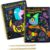 JUNQIU Scratch Art for Kids, 2Pack Animal &Unicorn Rainbow Scratch Notebook