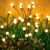 ASMAD Solar Lights Outdoor(8-Pack, 64 LEDs), Solar Garden Lights, Outdoor Decorations, Firefly Light for Patio Decor, Big Bulb, Unique Gifts for Women, Gifts for Grandma