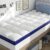 Dorm Room Essentials Twin XL Mattress Topper for Students Back to School | Viscose Derived from Bamboo, Soft Topper for Pressure Relief with Elastic Deep Pockets, Shredded Memory Foam Filling