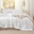 BEDSURE 4-Piece Pinch Pleat Comforter Set