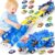 Dinosaur Toys for Kids 3-5, Dinosaur Truck with 6 Cars Toys, Car Track Set, Birthday Gifts Toys for 3 4 5+ Year Old Boys Girls, Transport Carrier Truck for Toddlers, Chritsmas Gifts