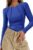 KIRUNDO Ribbed Long Sleeve Tops